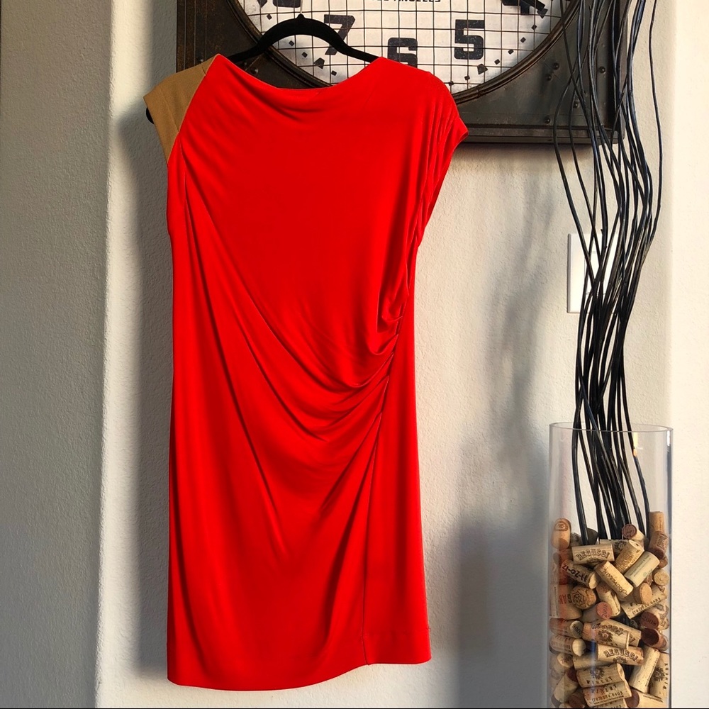 VPL, Enfold Shift Tunic Dress, Red